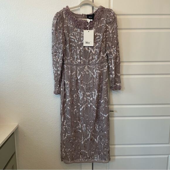 Mac Duggal 93595 Sequin Midi Dress - Picture 2 of 6